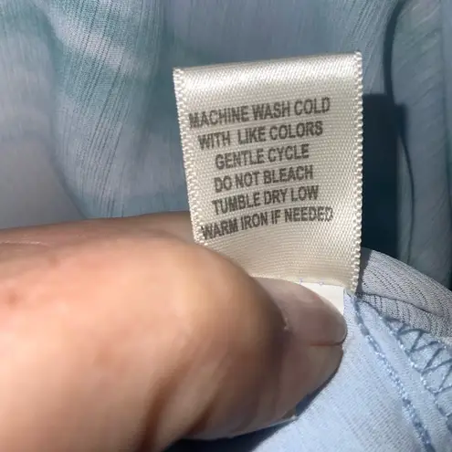 Tru Self Pastel Watercolor Loose Tunic Tab Sleeves V-Neck & Olive Green Kimono 1X