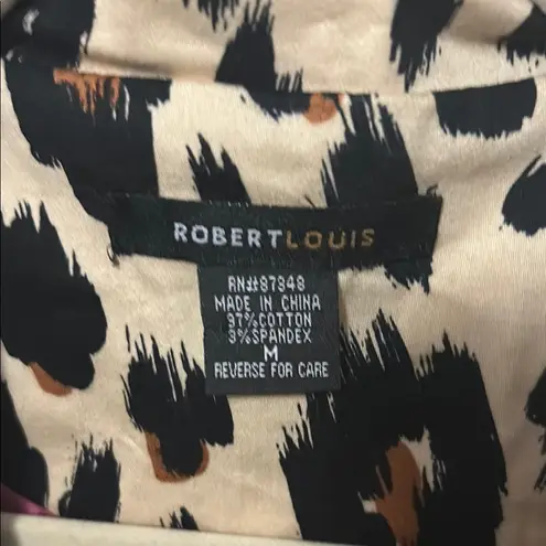 Robert Louis Leopard Print Trench Coat