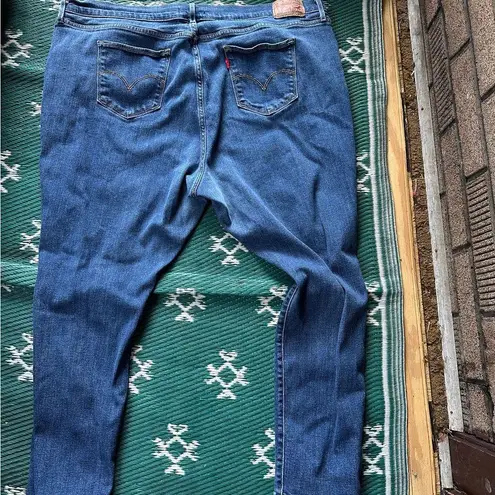 Levi's Levi Strauss 721 High Rise Skinny Plus size Jeans 22W Distressed