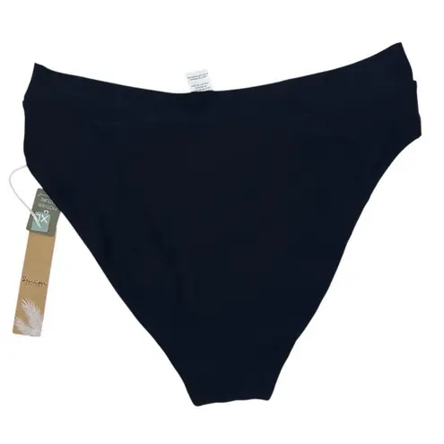 NEW Swim Systems Black French High Cut Bikini Bottoms size XL