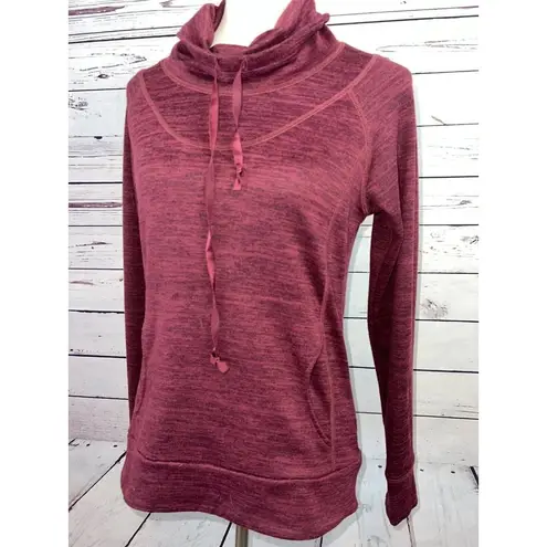 Kuhl  Lea Pullover Sweatshirt size Small Cowl neck 4186 Pocket LÉA Cardinal Layer