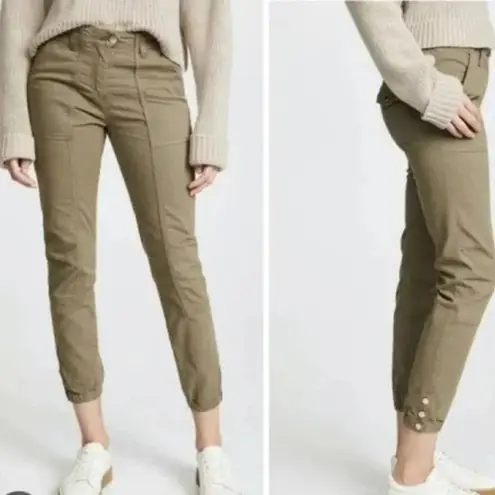 Veronica Beard Army Field Safari Crop Pants Green Size 4