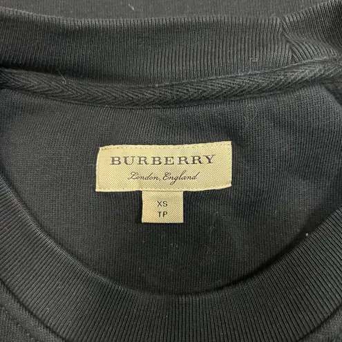 Burberry  London Black Fleece Oak Leaf Crest Sweatshirt Athleisure Size XS