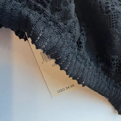 Aerie NWT  Lace Mesh Bralette Bra Black Size Small S NEW