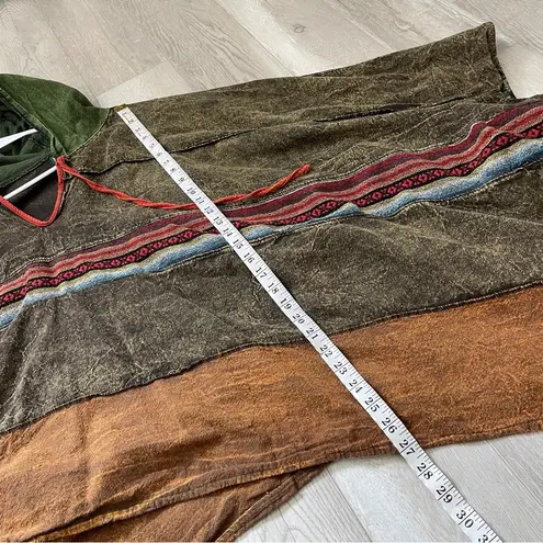 Kathmandu Imports Sweater striped hooded unisex Gray (one size) gorpcore avant