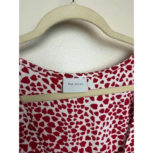 Rue Stiic Cabrio Tie Heart Mini Dress Sz. M Red Size M