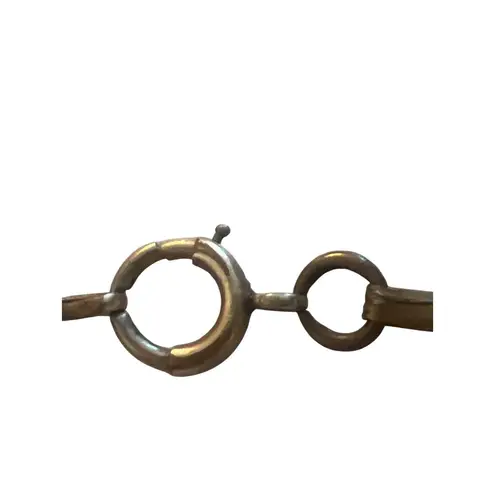 Vintage Antique Hadly Gold Tone Bracelet Intricate Link Spring Ring Estate 7.5"