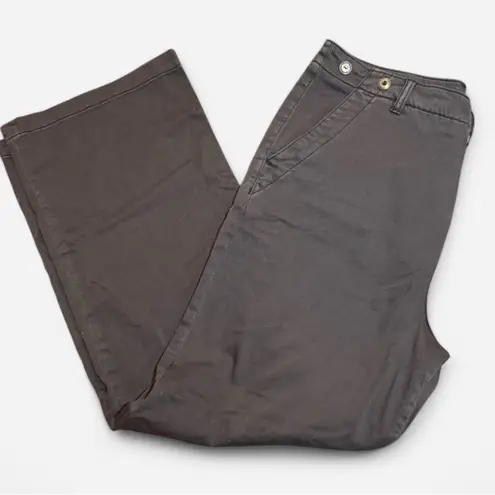 Pilcro NWT Anthropologie Slouchy Chino Wide Leg Pants with Sundrenched Black