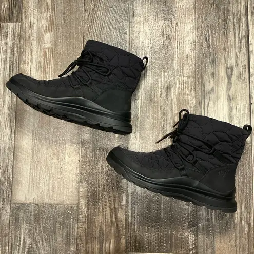 Ryka Women's Black Quilted Lace-Up Boots 10W