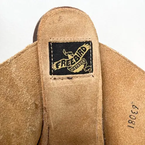 Freebird Caprice Sandals Brown 5 Leather 2.5" Block Heel