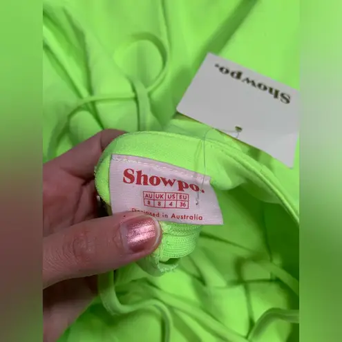 Showpo evils strappy maxi dress with low back green NWT 4