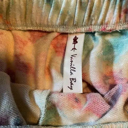 Vanilla Bay Nadia Bright Tie-Dye Lounge Shorts Size Medium
