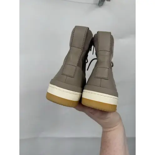 Vince  Rowan Toe Padded Lace Up Platform Shoe Women 6.5 Tan High Top Sneaker - Image 5