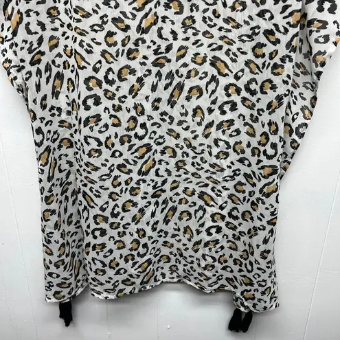 Palisides Beach Club Anima Print Women's Bikini Cover Up Size XS/S Brown