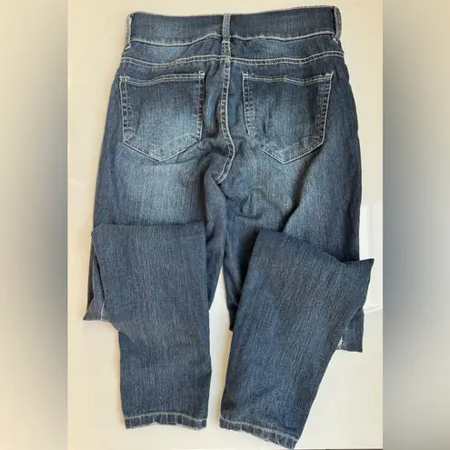 Soho Women's Aztec Embroidered Distressed High Rise Legging Jeans Size 2