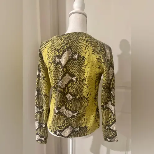 Equipment - Sloane Python Print Cashmere Sweater