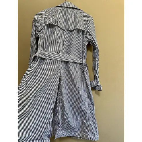 J Crew Womens Blue Striped Double