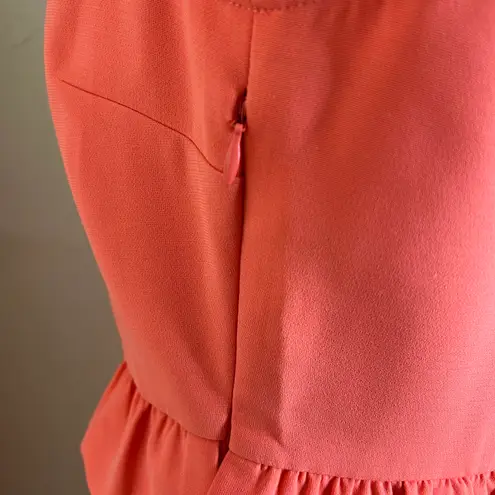 Scotch & Soda Maison Scotch Sheath Dress MED Another Day In Paradise Peplum Ruffle Work NWT