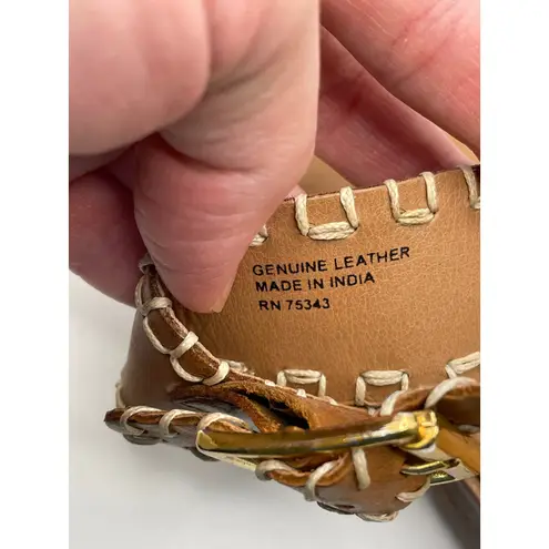 Joie Women's Brown Leather Two Strap Ankle Sandals Size 8