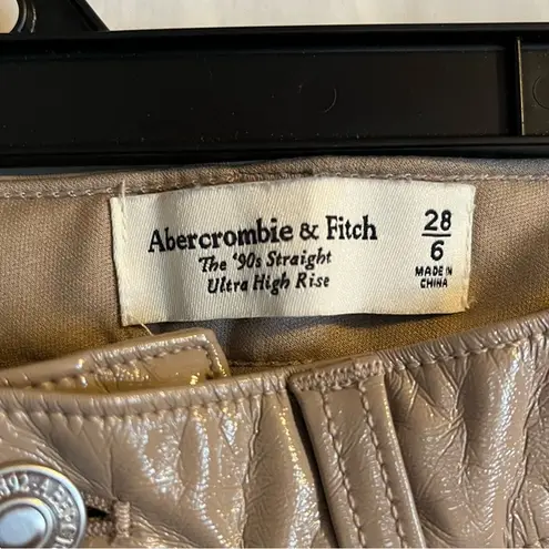 Abercrombie & Fitch  The 90s Straight Ultra‎ High Rise Pants Sz 28/6 Curve Love