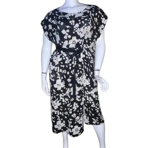 Prologue  floral belted midi dress