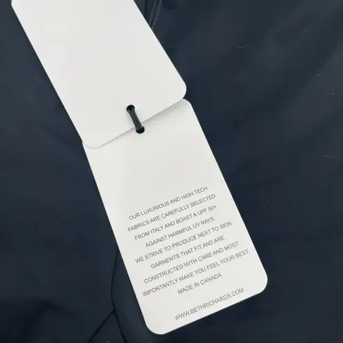 BETH RICHARDS Bondi Swim Short Shorts Size Extra Small NWT High Waist Hot Pant Black