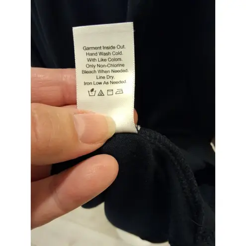 Coldwater Creek Blue Sleeveless Braided Embellished Neck Size S Womens Top NEW