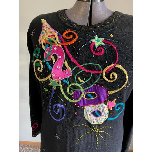 Y2K 2000 New year sweater Pink Size XL