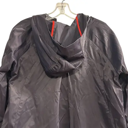 Lilla P Women's Hooded Rain Jacket Black Size S Casual Lightweight