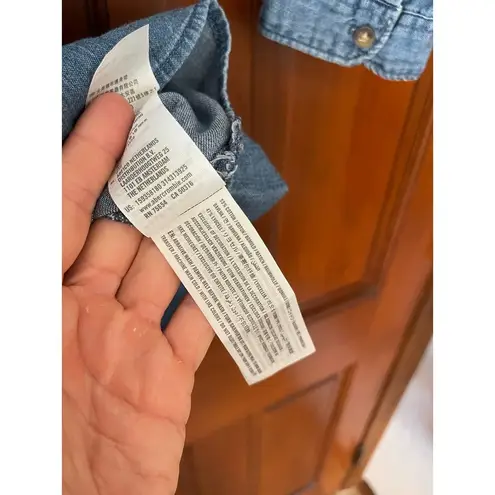 Abercrombie & Fitch , button-down denim belted shirt dress - Image 3