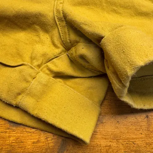 BKE Women's Gold Yellow Pleated High Rise Denim Shorts Size XXL