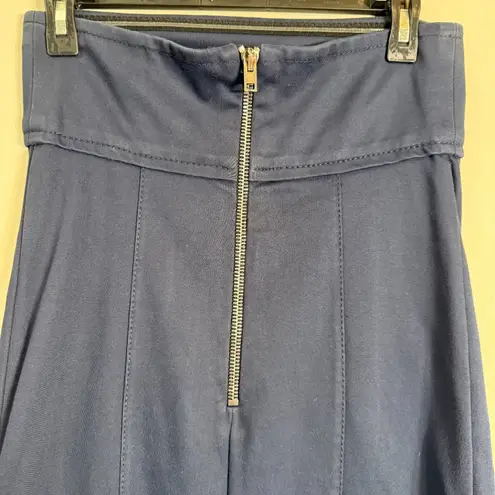 Stella McCartney Strapless Pleated Mini Dress Women's 40 US 6 Navy Minimalist