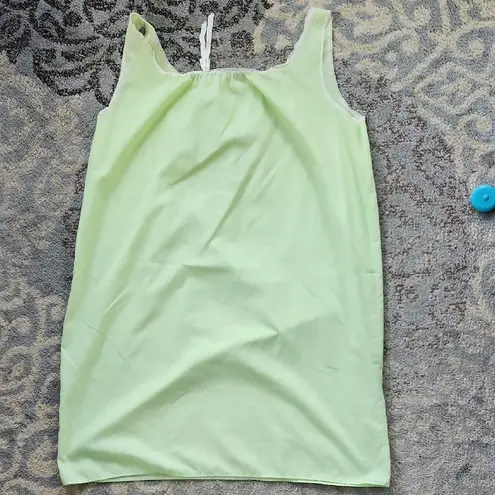 Vintage 2 Piece Nightgown Robe Set with Lace Trim Light Green Size undefined