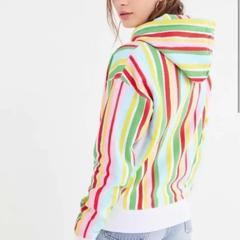 Champion  x Urban Outfitters Reverse Weave Watermelon Multicolor Stripe Hoodie S‎
