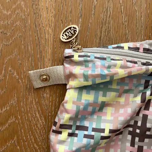 Pastel Plaid Travel Tote Pink