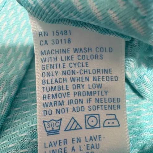 Oxford Golf Women Polo XL Aqua Blue The Players Tournament Performance Quick Dry