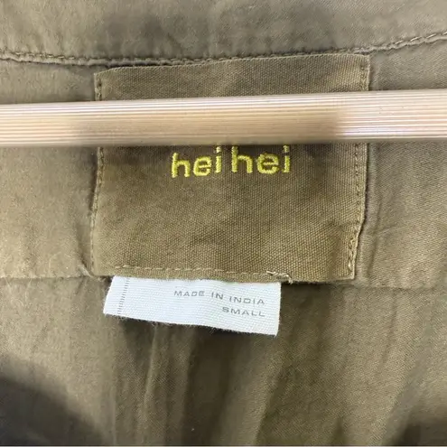 Anthropologie Hei Hei Utility Shirt Dress – Olive Green – Size Small