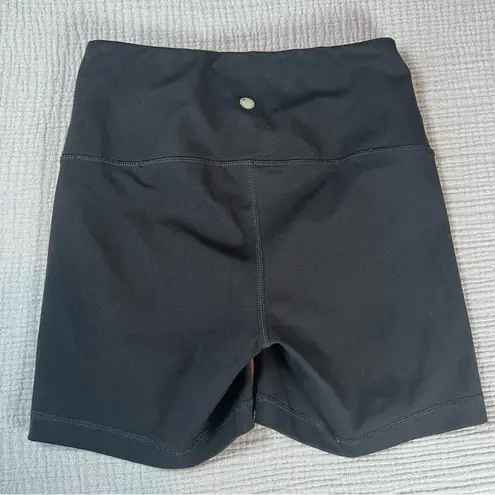 Yogalicious  Lux Biker Shorts Black Women's Size XS Comfy Soft Pockets Athletic