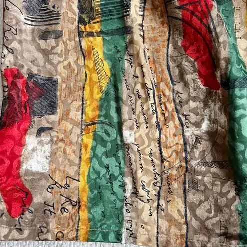 Nicola Vintage Vintage 80s Satin Brocade Funky Blouse