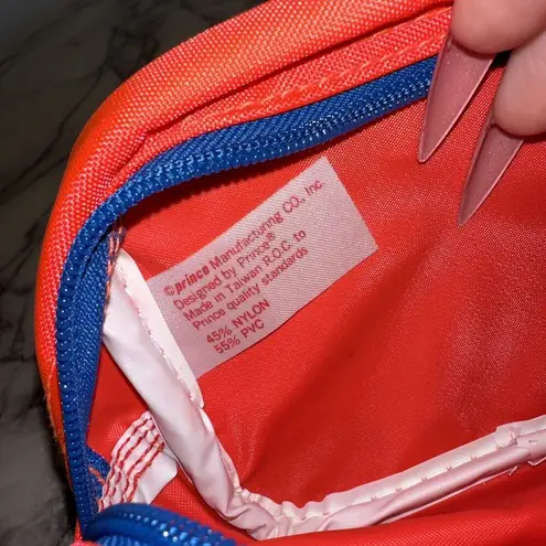 NEW Vintage 80s Prince Tennis Fanny Pack Belt Waist Hip Bag Neon Red Blue Retro