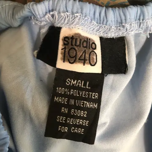 Vintage Y2K Peasant Skirt Top Set Ren fair cosplay halloween costume sz S M Blue