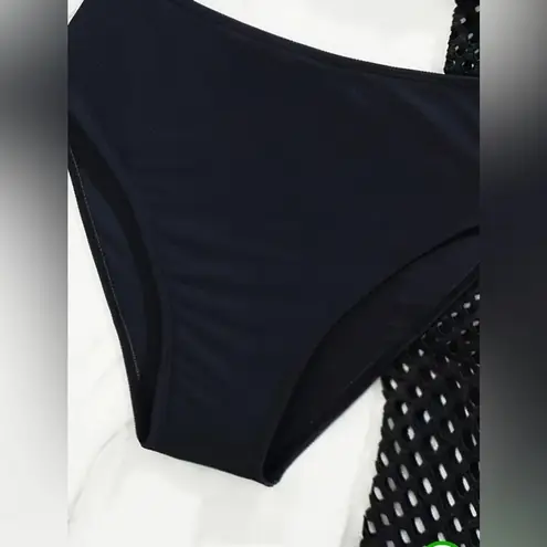 NWT AD Tribal 3 Piece Swimwear Bikini Set Women's Black M Size M