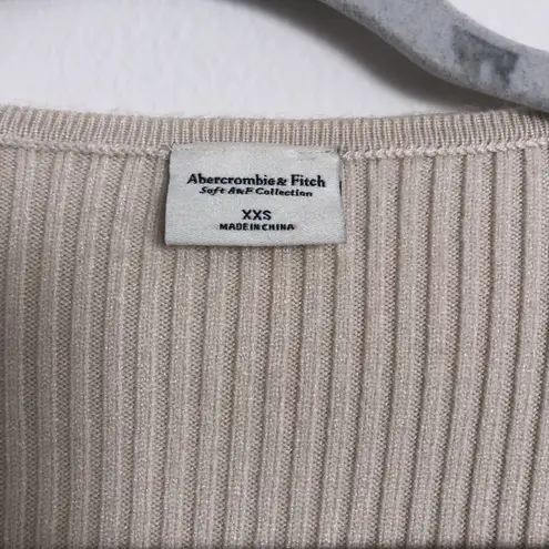 Abercrombie & Fitch Abercrombie LuxeLoft Wrap Sweater Bodysuit Ivory XXS - Image 3