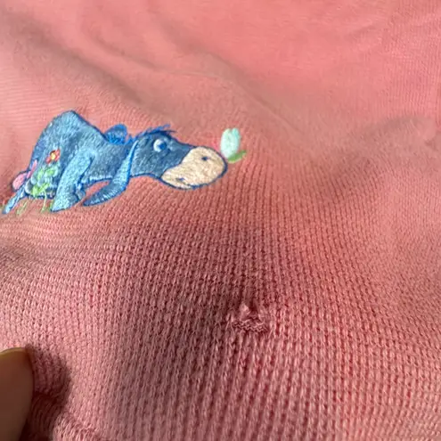 Vtg Disney Store Winnie the Pooh Eeyore Pink V