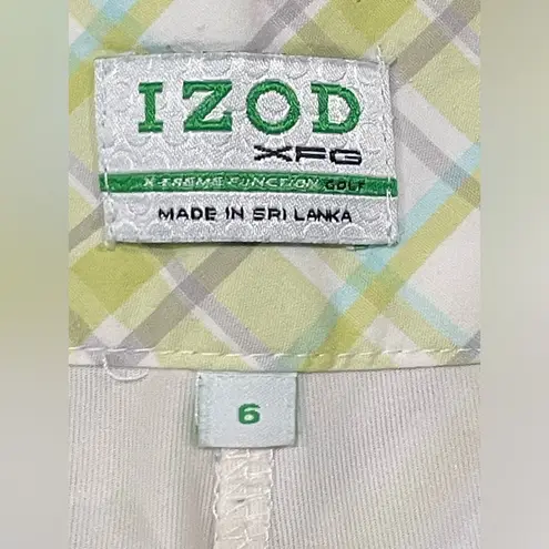 IZOD XFG Xtreme Function Golf Skort - Green Plaid Size 6