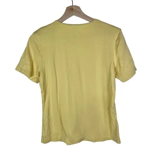 Christopher & Banks Yellow Y2K Crewneck Short Sleeve T-Shirt M
