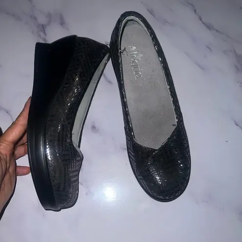 Alegria Flirt Dazzler wedges Leather Sz 8