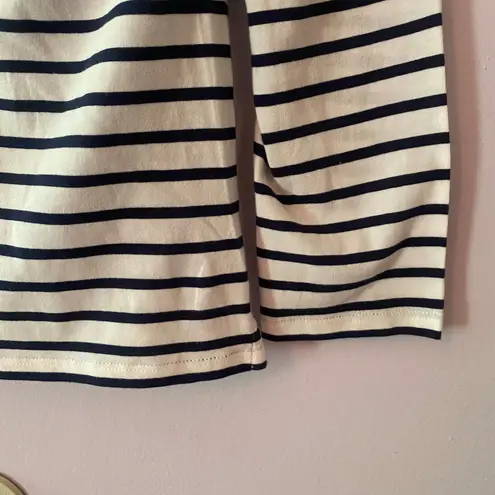 Boden White Black Green Pink Striped Long Sleeve Shirt Multicolor Women size 10