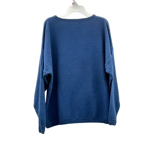 Vintage 90s Chic Explore Nature Sweatshirt Womens M/L Blue Teddy Bears Size M