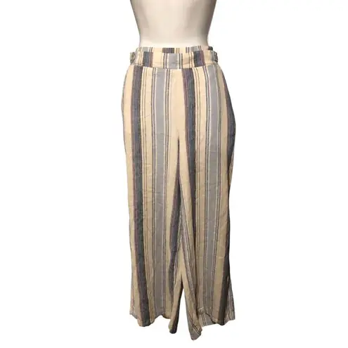 D. Jeans Definitions by Lagenlook Boho Striped Linen Blend Pant size L